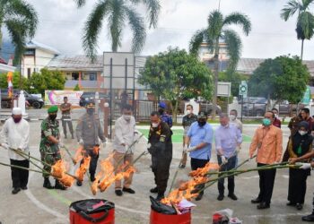 Kajari Natuna Musnahkan BB dari 45 Perkara