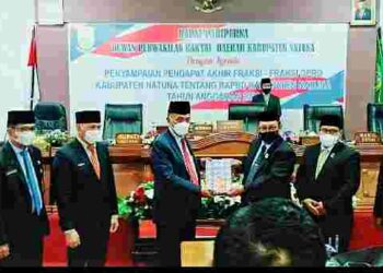 APBD Natuna Tahun 2022 Disetujui Sebesar Rp 1,040 Triliun
