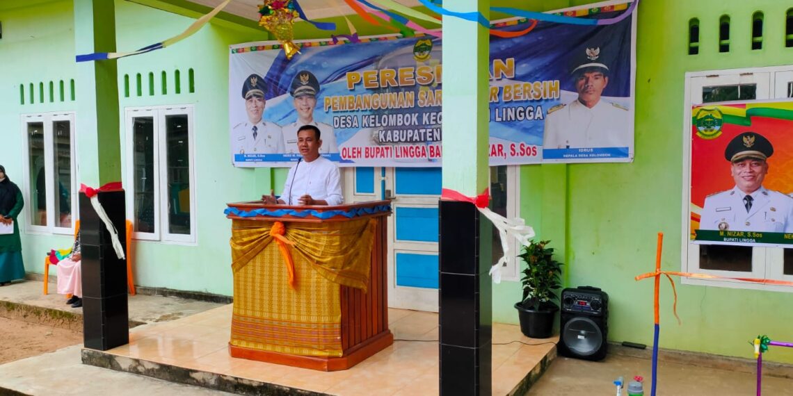 Bangunan Sarana Air Bersih, Ketua DPRD Lingga Minta Dijaga Dengan Baik