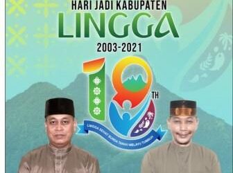 Banner Bupati & Wakil Bupati Lingga Ucapkan Selamat HUT Kab.Lingga
