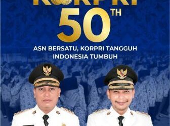 Banner Pemkab Lingga Ucapan Selamat HUT Hari Korpri