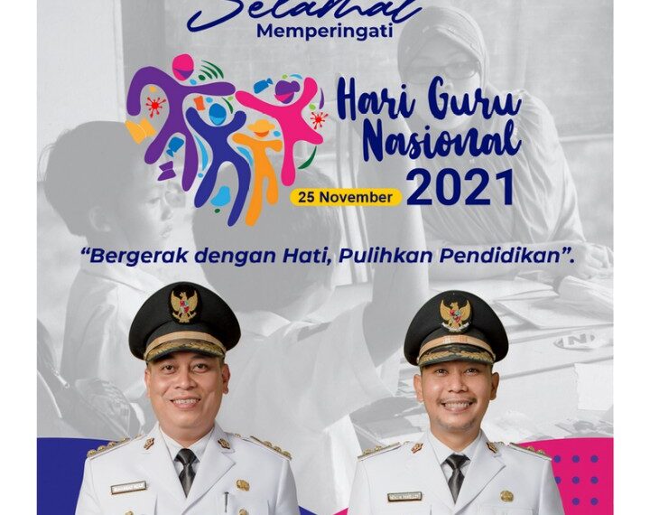 Banner Pemkab Lingga Ucapan selamat Hari Guru Nasional