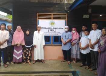 Momen Tahun Baru 2022 Bupati Lingga Resmikan Yayasan Abdul Samad di Lingga