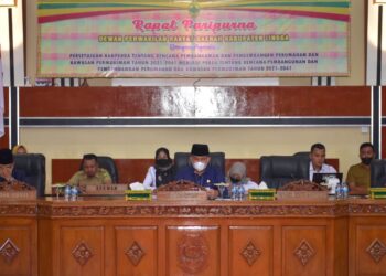 DPRD Lingga Gelar Paripurna Ranperda Pengembangan Perumahan Kawasan Permukiman Tahun 2021 – 2041.