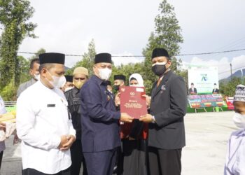 Nizar  Bertindak Jadi Pembina Upacara Serta Ucapkan Selamat Hari Amal Bhakti ke-76