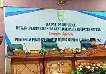 DPRD Natuna Gelar Paripurna Penyampaian Pidato Bupati Natuna