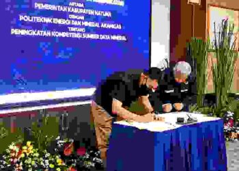 Bupati Natuna Tandatagani MoU Bersama PEM Akamigas.