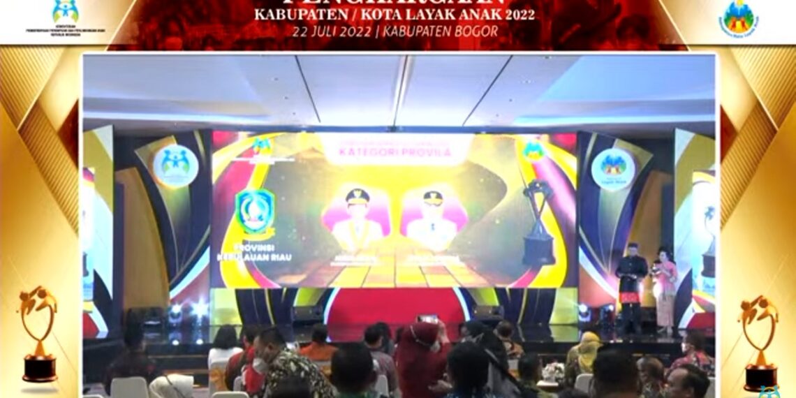 Provinsi Kepri Berturut-turut Raih Penghargaan Provinsi Layak Anak Masa Kepemimpinan Ansar Ahmad