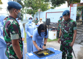 Ketua Pia Ardhya Garini Cab 13/DI Resmikan Pos KB Terpadu Gelatik Lanud RHF