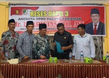Reses, Ketua DPRD P.Pariaman Ir. H Arwinsyah, MT Serap Aspirasi Warga di Nagari Kuranji Hulu Semoga Terialisasi.