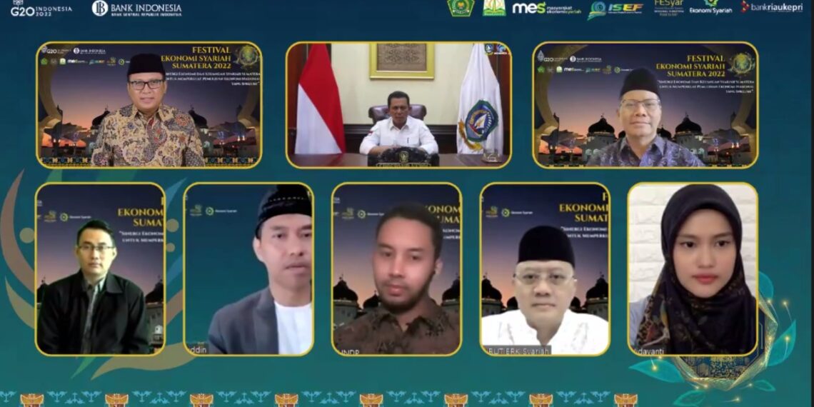 Gubernur Kepri Bertinda Sebagai Keynote Speaker Webinar Acara FESyar Sumatera 2022