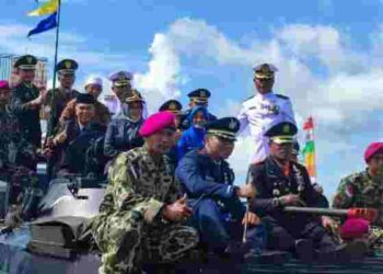 Hadiri HUT TNI AL ke-77, Ini Pesan Bupati Natuna