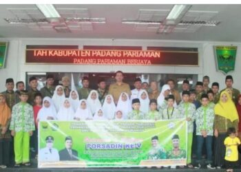 Sekda Resmi Lepas Kafilah Porsadin Bertanding Di Tingkat Provinsi Sumbar