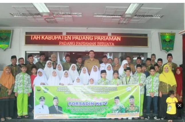 Sekda Resmi Lepas Kafilah Porsadin Bertanding Di Tingkat Provinsi Sumbar