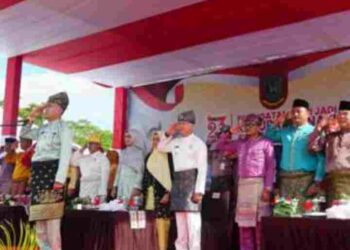 Hari Puncak  HUT ke – 23 Kabupaten Natuna Ditandai Dengan Upacara