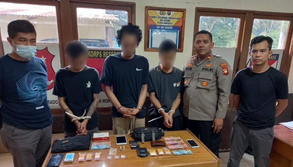 Jajaran Sat Narkoba Polres Bengkayang Ringkus Tiga Pelaku Beserta Barang Bukti Narkoba