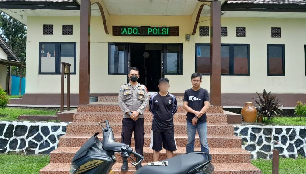 Pelaku Curanmor Tak Berkutik Ditangkap Jajaran Polsek Monterado.