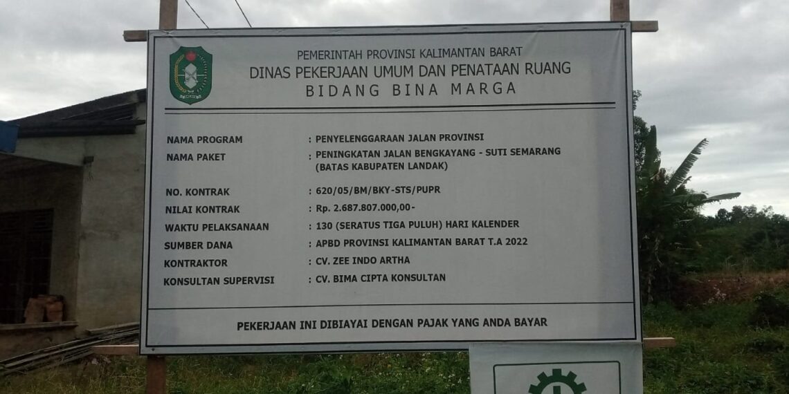 Pengerjaan “Asaljadi” Proyek Pembangunan Peningkatan Jalan di Bengkayang-Suti Semarang Kwalitas Matrialnya Sangat Diragukan