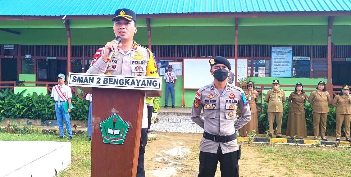 Rangkaian Operasi Zebra Kapuas-2022, Kapolres Bengkayang Beri Pemaham Para Pelajar