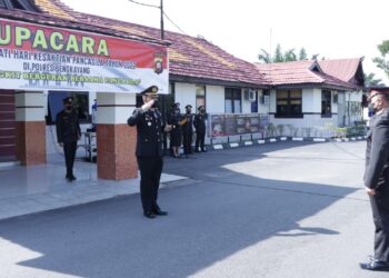 Polres Bengkayang Peringati Hari Kesaktian Pancasila Beri Tema Bangkit Bergerak Bersama Pancasila”.