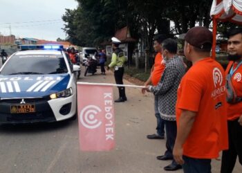 Tengku Dahlan Wakili Setdako Lepas Konvoi 145 Driver Kepojek Online Perusahaan Milik Anak  Daerah  