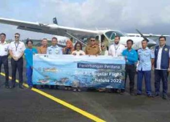Bupati Natuna Ucapkan Terimakasih Kepada Susi Air Menambah Rute Penerbangan ke Natuna