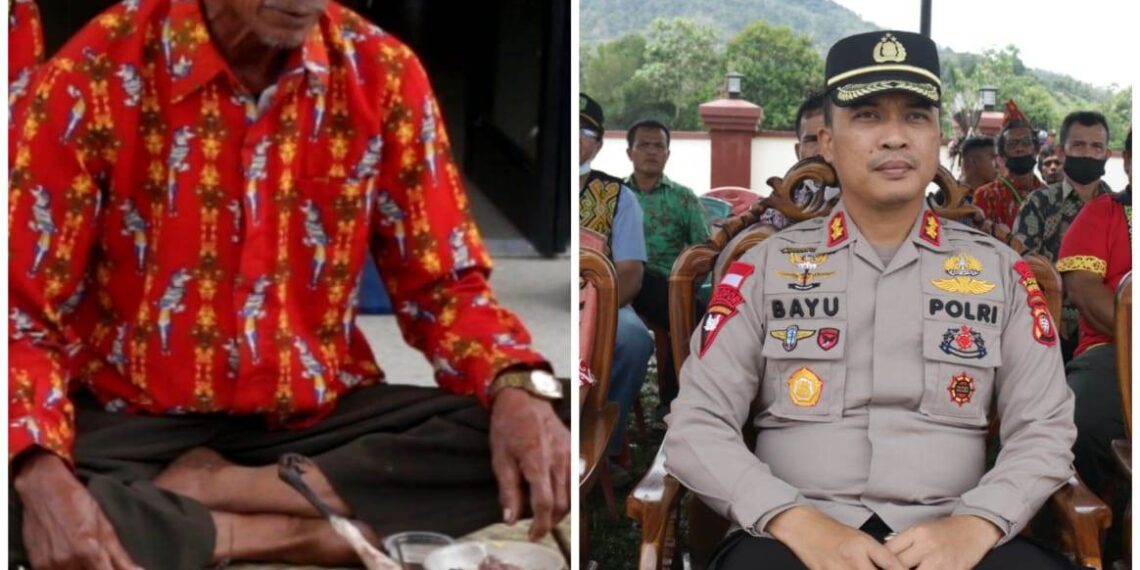 Kapolres Bengkayang Hadiri Acara Ritual Tepung Tawar Menempati Gedung Baru Polsek Teriak.