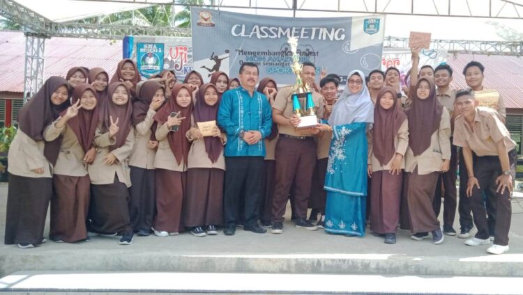 Manfaatkan Waktu Libur Class Meeting Di SMAN 1 LA Gelar Bebagai Perlombaan