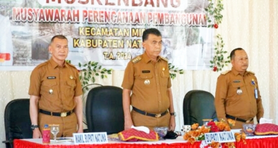 Buka Musrembang, Bupati Natuna Himbau Kecamtan Utamakan  Usulan Berskala Proritas