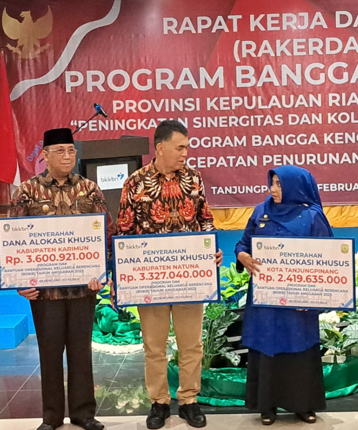 Bupati Natuna  Menghadiri Kegiatan Bangga Kencana dan Percepatan Penurunan Stunting di Tanjungpinang
