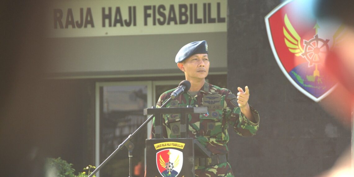 Gelar Upacara Mingguan, Danlanud RHF Tegaskan Pesonilnya Budayakan Safety Dalam Bertugas Dan Berkendara