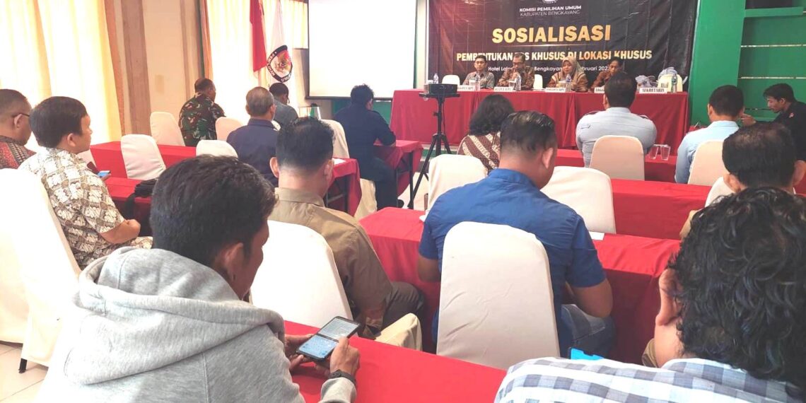 KPU Bengkayang Gelar Sosialisasi Pembentukan TPS Khusus Sarana Pemilu 2024