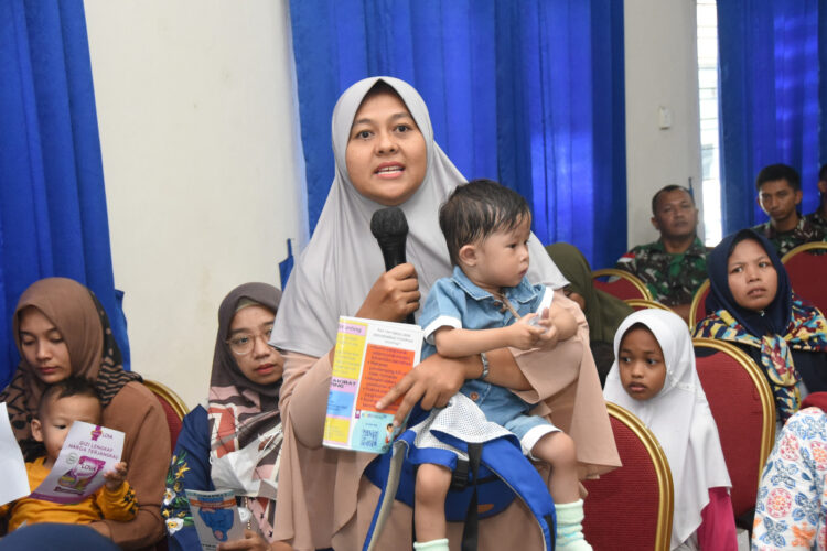 Lanud Raja Haji Fisabilillah Gelar Pembinaan Sosialisasi Pengenalan Stunting