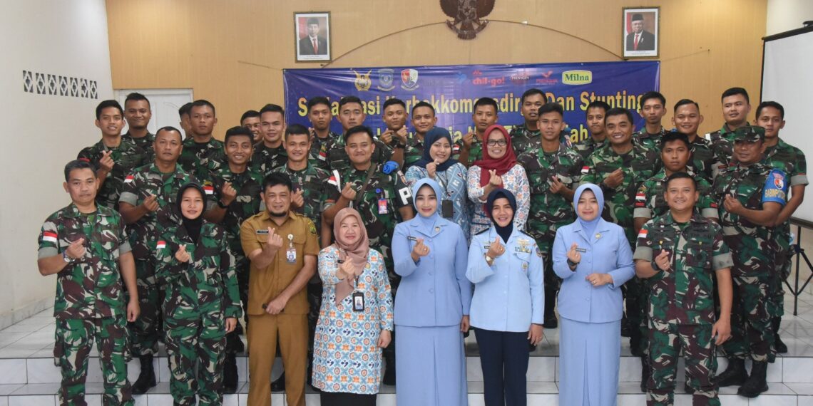 Lanud Raja Haji Fisabilillah Gelar Pembinaan Sosialisasi Pengenalan Stunting