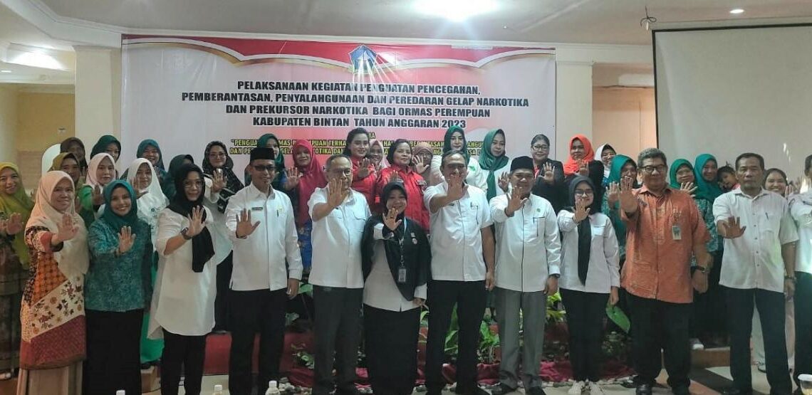Cegah Penyalahgunaan dan Peredaran Narkotika, Bakesbangpol Bintan Gandeng Ormas Perempuan se Bintan