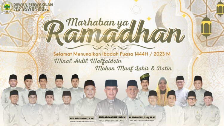 Segenap Anggota DPRD Kabupaten Lingga Ucapkan Selamat Hari Raya Idulfitri1444 H