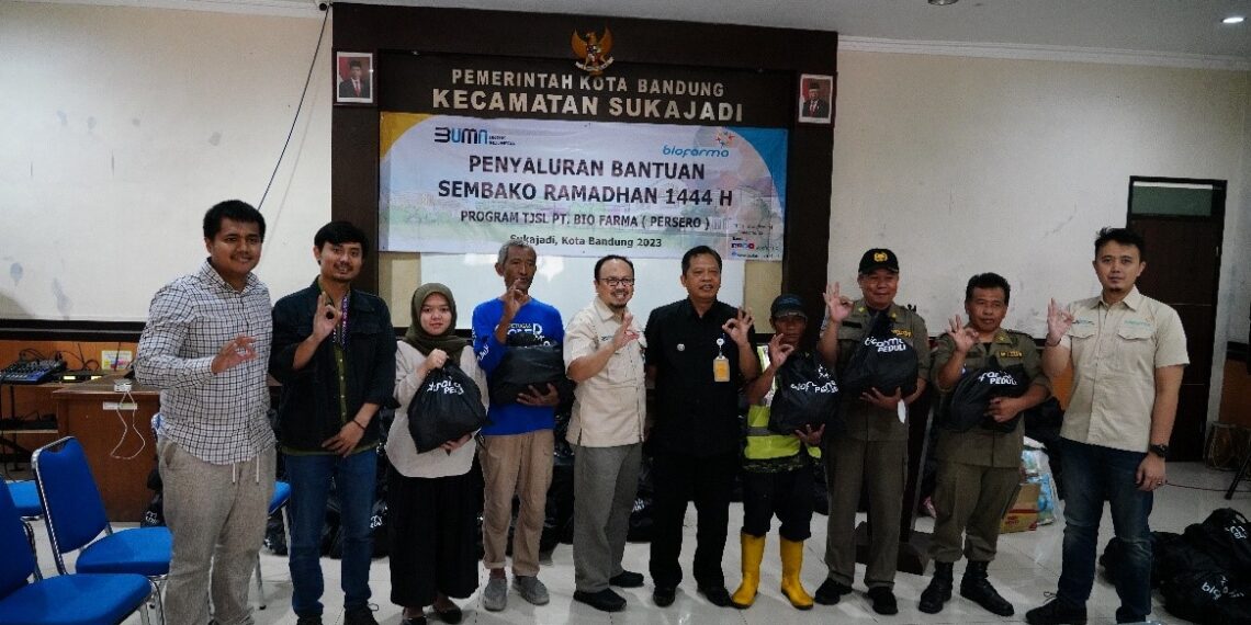Tak Henti-hentinya Bio Farma Terus Salurkan Bantuan Sembako ke Masyarakat saat Ramadhan 1444 H