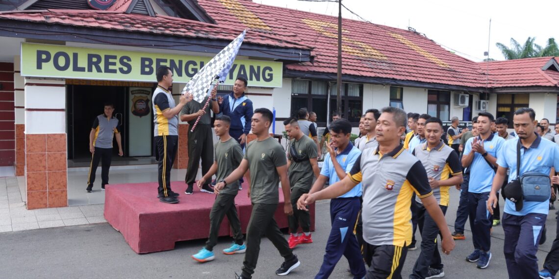 Perkuat Sinergitas TNI-Polri, Polres Bengkayang Gelar Olahraga Bersama