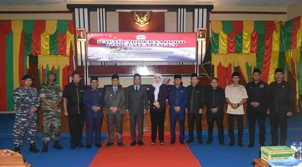 Paripurna DPRD Lingga Terima Surat Pengunduran Diri Jabatan Wakil Bupati Dan Anggota DPRD