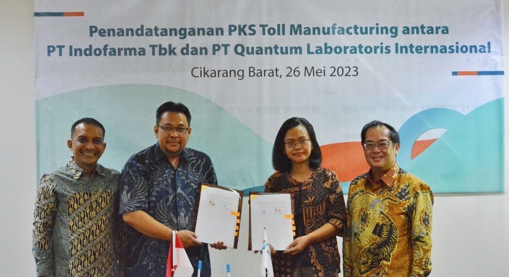 Indofarma dan Quantum Laboratoris Jalin Kerja Sama Produksi & Pemasaran