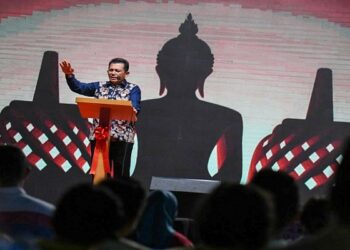 Gubernur Ansar Saat Menyampaikan Sambutan Diacara Pentas Seni Waisak Tahun 2023. Foto Ist