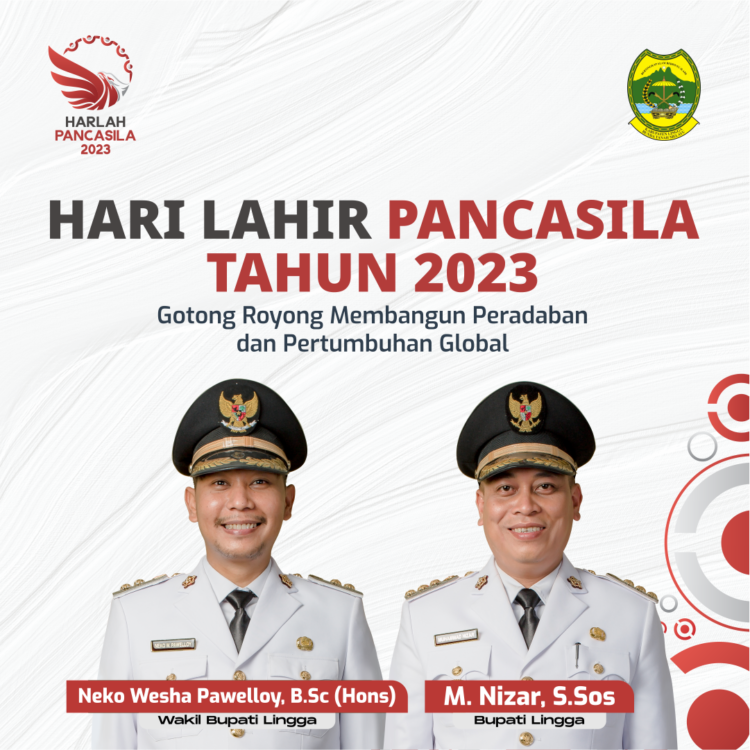 Pemkab Lingga Ucapkan Selamat Hari Lahir Pancasila Tahun 2023