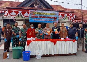 Polres Bengkayang Tindak Pelaku Penyalahguna Narkoba Jenis Sabu 3101,7 Gram Hingga Dimusnahkan