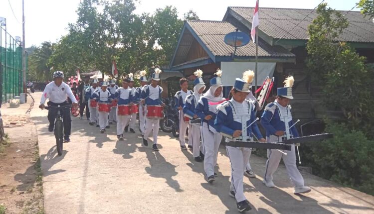 Meriahkan Hut RI KE 78 SMPN 1 Lingga Utara Adakan Pawai Karnaval