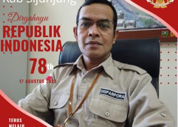 Kepala Disparpora Kabupaten Sijunjung ucapkan selamat HUT Kemerdekaan RI ke 78