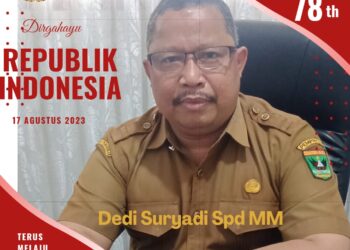 Kepala SMAN 7 Sijunjung ucapkan selamat HUT Kemerdekaan RI ke 78