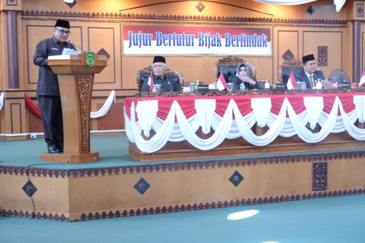 Wakil Ketua I DPRD Pimpin Paripurna R APBDP Kota Tanjungpinang Tahun Anggaran 2023