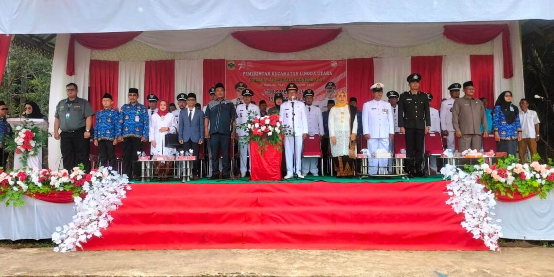 Pemkca Lingga Utara Gelar Upacara Peringatan Hut Kemederkaan Ri Ke 78