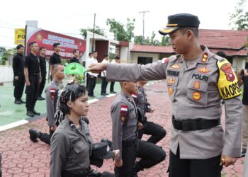 10 Bintara Remaja Polri Polres Bengkayang Ikuti Pembinaan Tradisi
