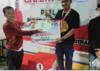 Tutup Turnamen Biliyard, Ini Harapan Bupati Natuna